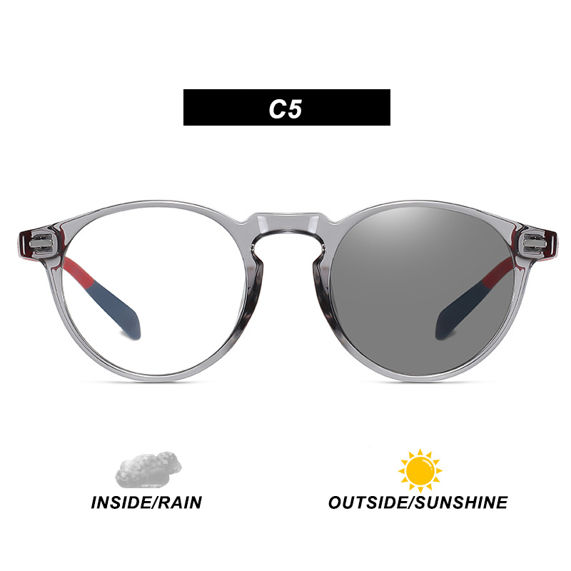 Mắt kính gọng tròn chống tia bức xa kiểu dáng thời trang phong cách retro dành cho nam