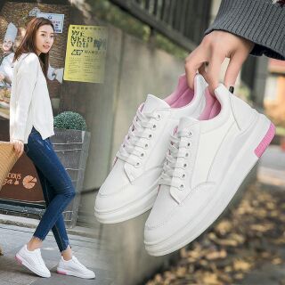 GIÀY NỮ THỂ THAO ĐỂ HỒNG ( ĐỘN ĐẾ 5cm )