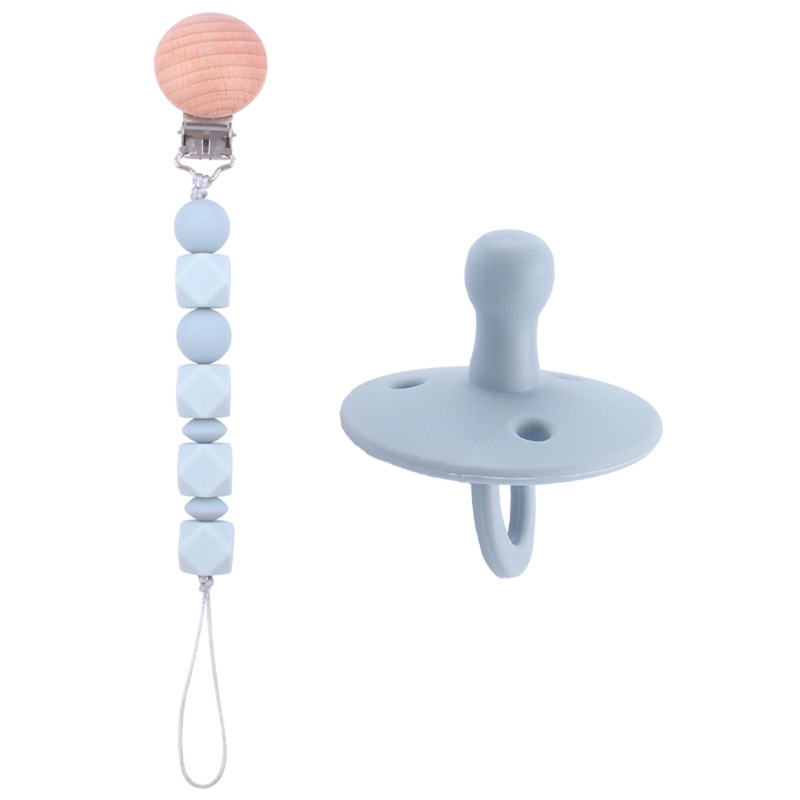 Kẹp Đồ Chơi Ngậm Mọc Răng Bằng Silicone Tiện Lợi Dành Cho Bé Gái