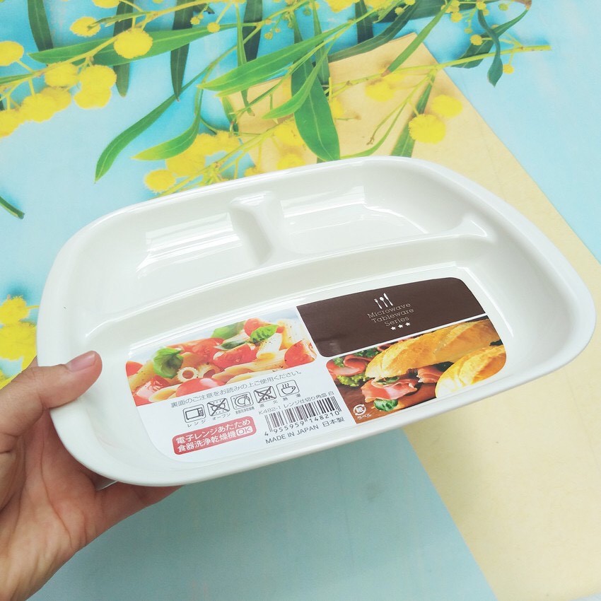Khay ăn cho bé  𝑭𝒓𝒆𝒆𝒔𝒉𝒊𝒑  Khay ăn dặm 3 ngăn cho bé Nakaya