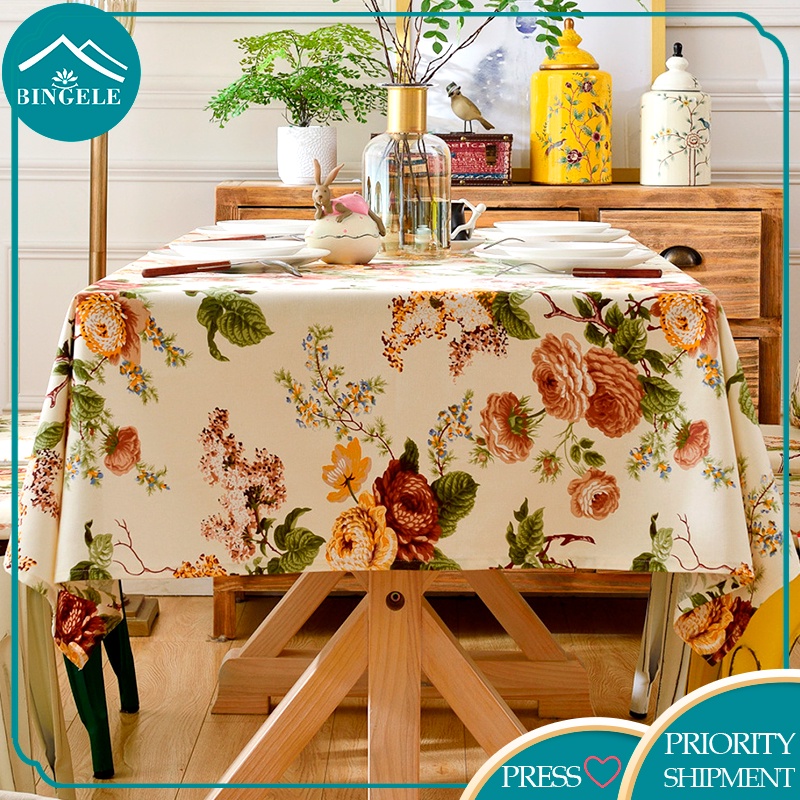 Bingele Khăn Trải Bàn Vintage Vải Canvas Cotton Dày Khăn Trải Bàn Ăn Thảm Trải Bàn Ăn Khăn Trải Bàn Chữ Nhật Khăn Trải Bàn Trà Khăn Trải Bàn Vuông Khăn Trải Bàn Đẹp Ăn Cao Cấp Khăn Trải Bàn Phòng Khách Thảm Trải Bàn Làm Việc