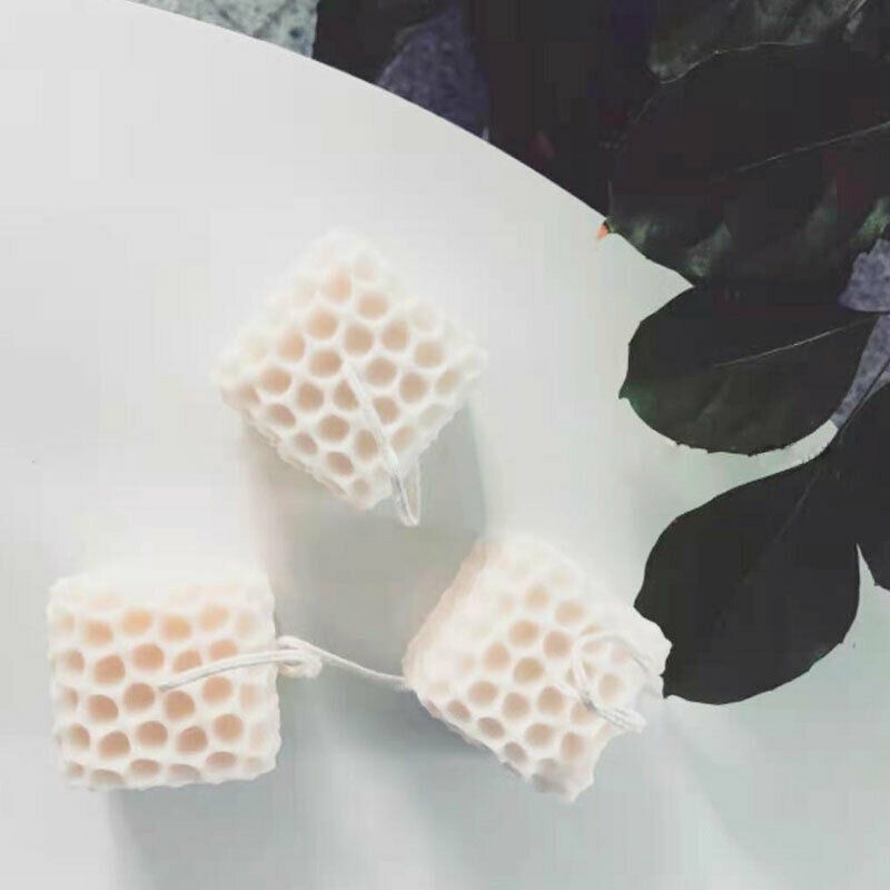 Khuôn Làm Nến / Xà Phòng Hình Tổ Ong 3D Bằng Silicone DIY