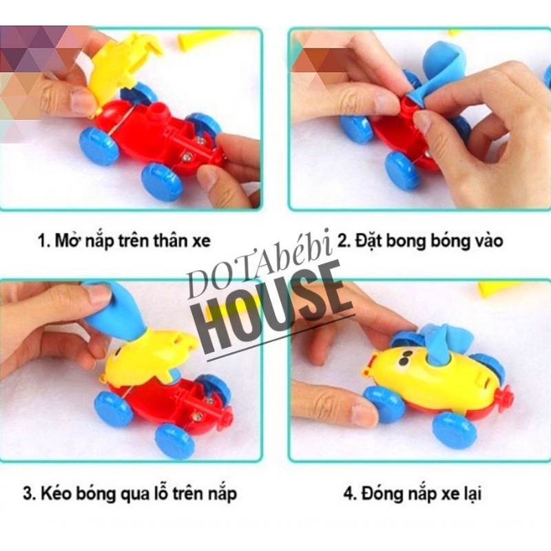 (Phiên bản mới nâng cấp Bay] Loại TO. Đồ chơi XE HƠI BƠM BONG BÓNG vui nhộn cho bé