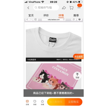 Áo phông nelly heybig sale (có sẵn) honey cinnamon