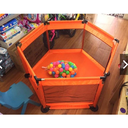 Quây bóng lục giác khung inox tặng kèm 10 bóng nhựa