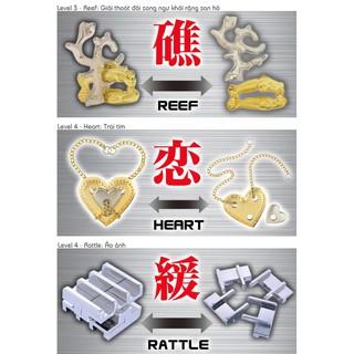 GIẢI MÃ SẮT NHẬT (HANAYAMA CAST PUZZLE)