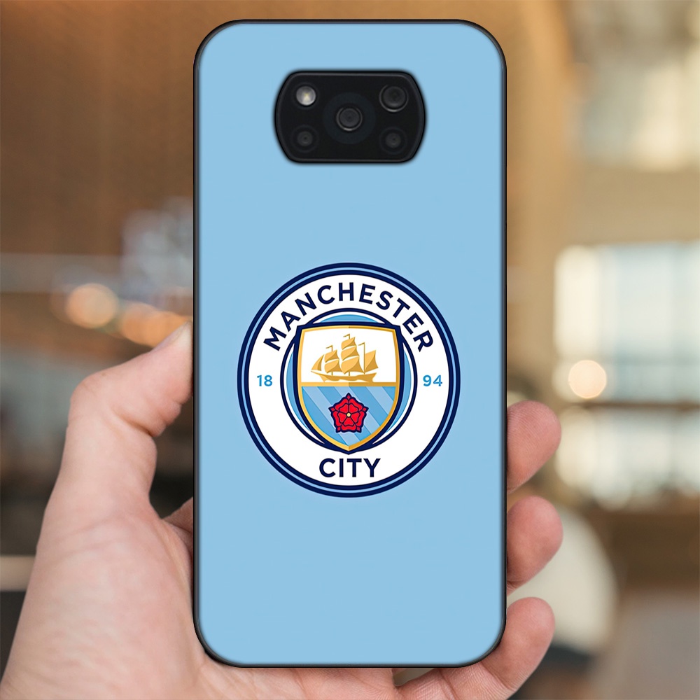 Ốp lưng Xiaomi Poco X3, Poco X3 Pro, Poco X3 NFC viền đen in hình Manchester City MC