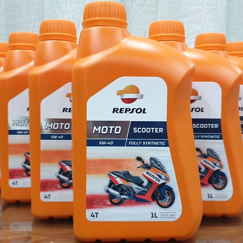 (Nhớt Xe Tay Ga) Repsol Moto Scooter 4T 5W-40 Full Synthetic Made in Spain