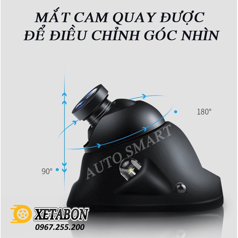 Camera Lề Dán Gương Hồng Ngoại Không Cần Khoan Gương - Full tính năng hiện đại nhất 2021