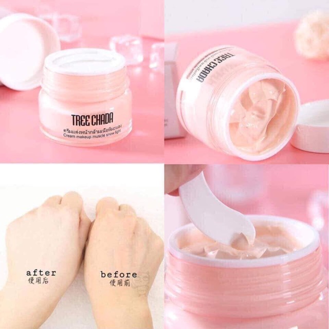 [Auth] Kem Trang Điểm Make Up CKĐ Tree Chada Số 1 Thailand 50ml