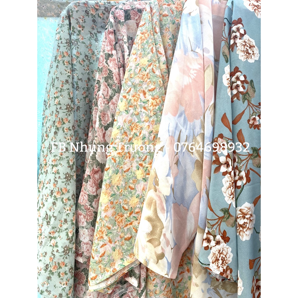 Kimono, Áo Choàng voan, áo khoác ngoài bikini Đi Biển Họa Tiết MS11