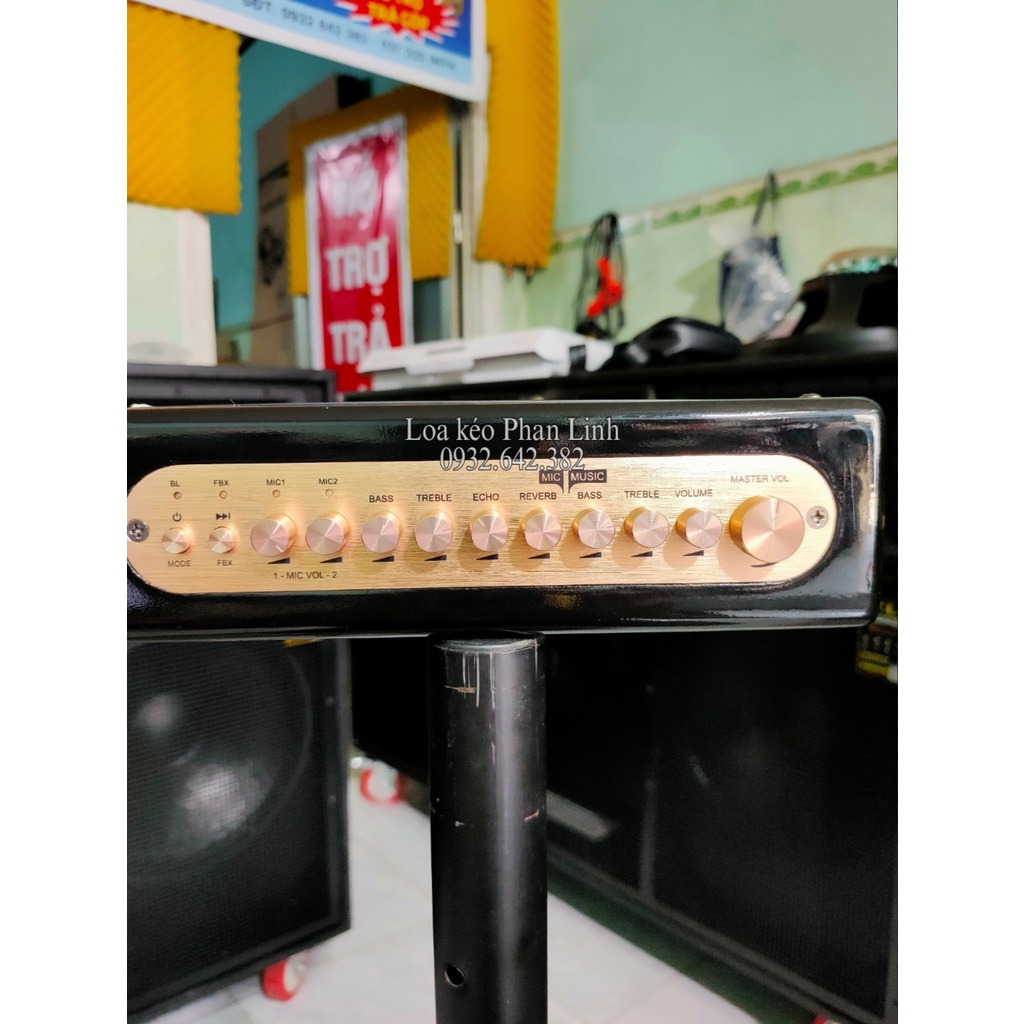 Mixer acnos mi30 kèm 2 micro không dây - biến chiếc loa nghe nhạc thành loa karaoke