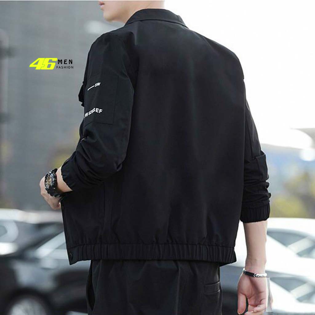 Áo khoác nam hàn quốc, phối túi mẫu mới, vải kaki cao cấp MFK006 | BigBuy360 - bigbuy360.vn