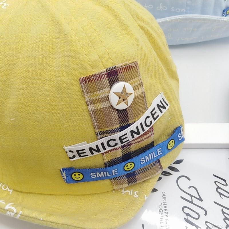 Mũ lưỡi trai in chữ phong cách Hàn Quốc dễ thương dành cho các bé