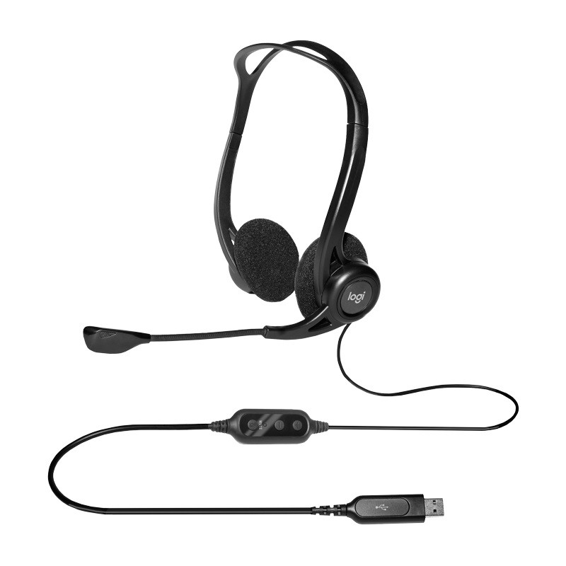 Tai nghe On-ear Logitech H370 - Micro khử tiếng ồn, kết nối USB