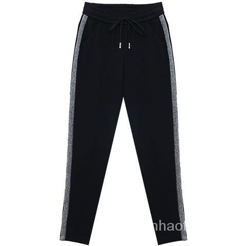 Quần Dài Thể Thao Màu Đen Lưng Cao Thoáng Khí Thời Trang Xuân Thu Cho Nữ | BigBuy360 - bigbuy360.vn