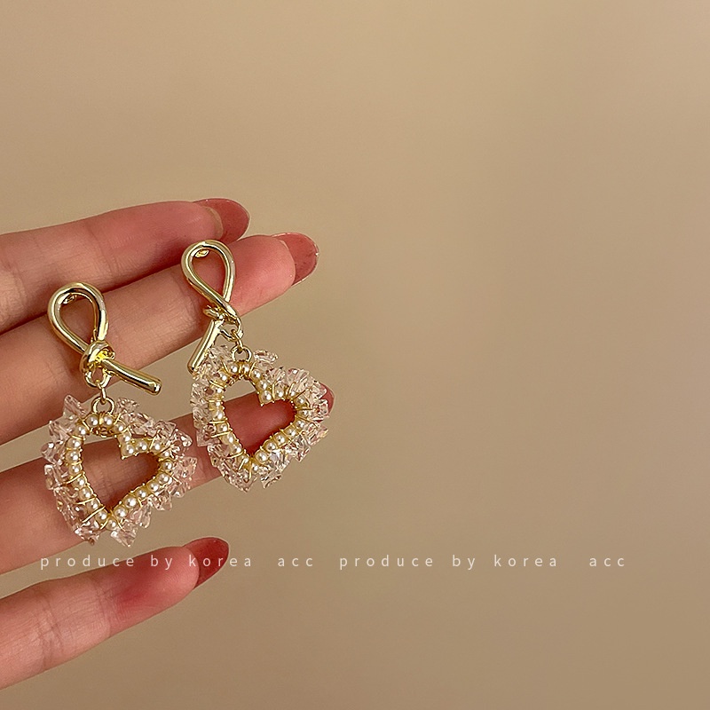 Bông Tai Dáng Dài Bằng Bạc 925 Đính Ngọc Trai Sang Trọng Phong Cách Hàn Quốc Thời Trang Cho Nữ