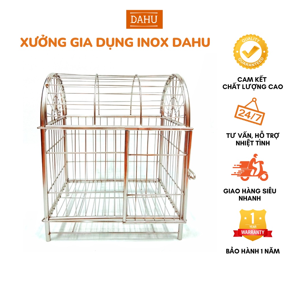 Lồng Chó Inox 201 Mái Vòm