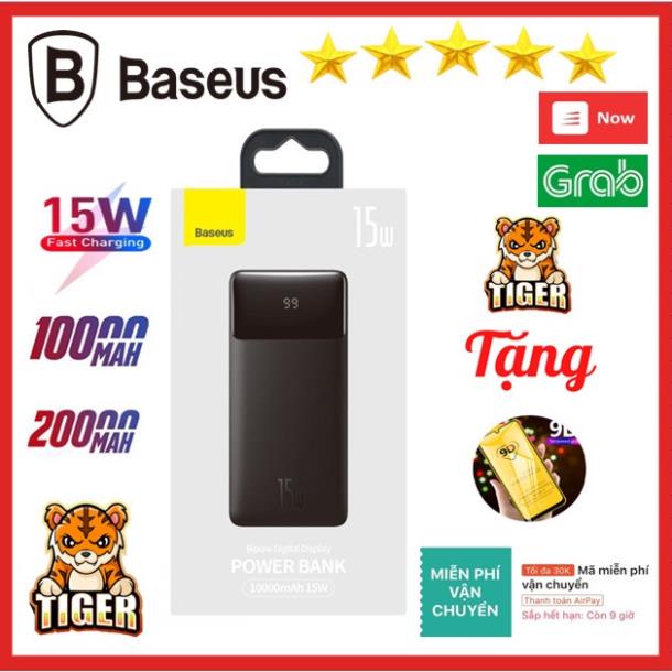 Pin sạc dự phòng 15W 30000mAh Chính Hãng Baseus Bipow Power Bank 2 Cổng sạc nhanh , bảo hành 24 tháng
