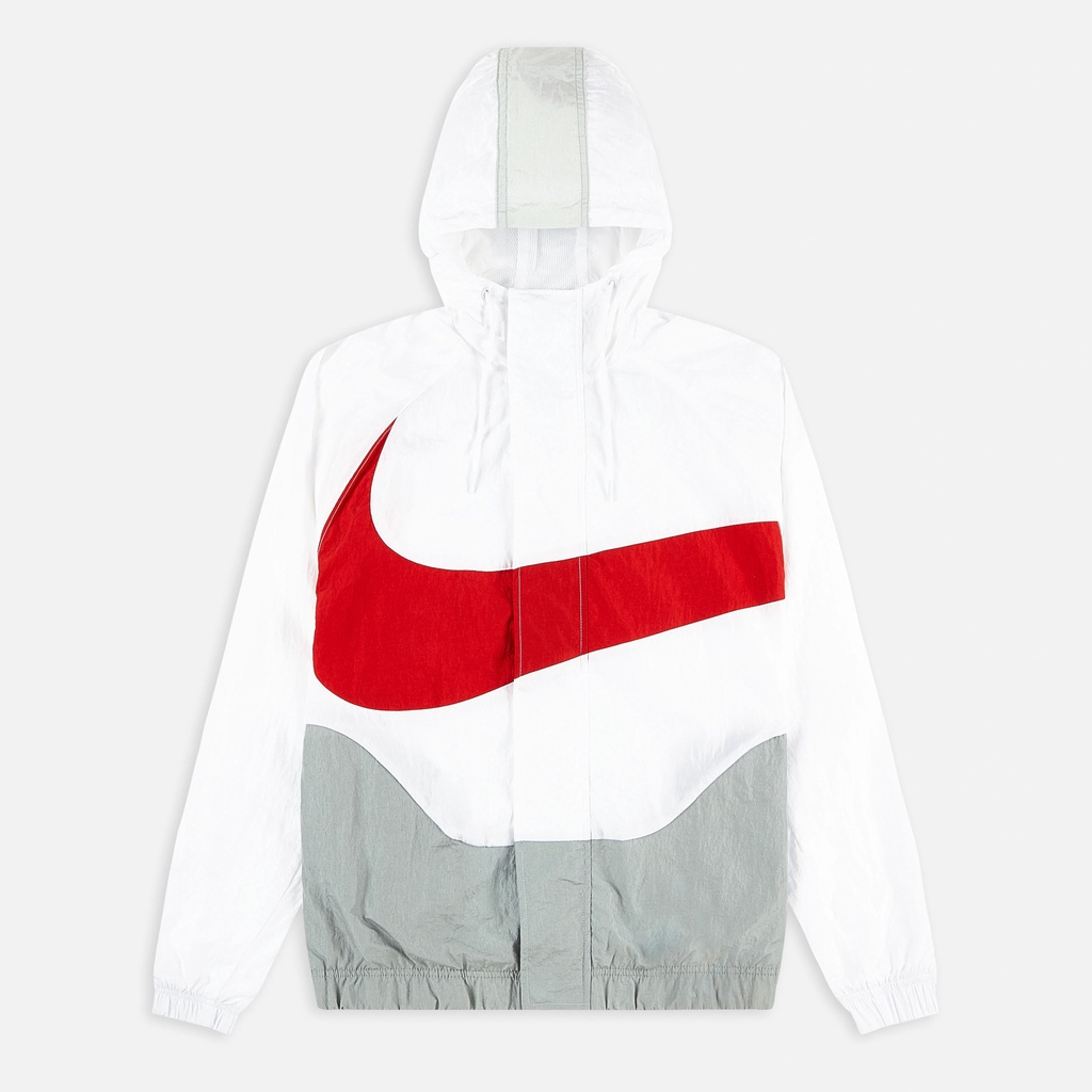 ÁO KHOÁC NIKE SWOOSH WOVEN HOODED LINED JACKET - WHITE