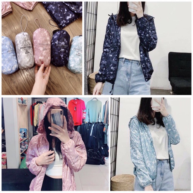 BÁN SỈ ÁO KHOÁC GIÓ LOANG 5 MÀU NỮ