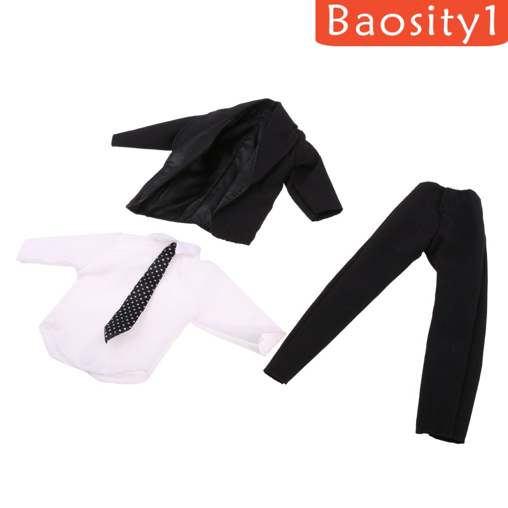 Bộ Quần Áo Phụ Kiện Sang Trọng Màu Đen Dành Cho Búp Bê Ken