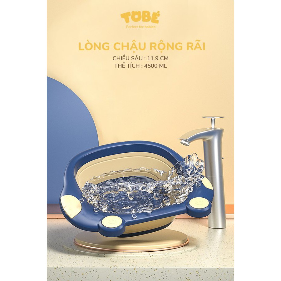 Chậu rửa mặt TOBÉ gấp gọn hình ngộ nghĩnh đáng yêu cho bé