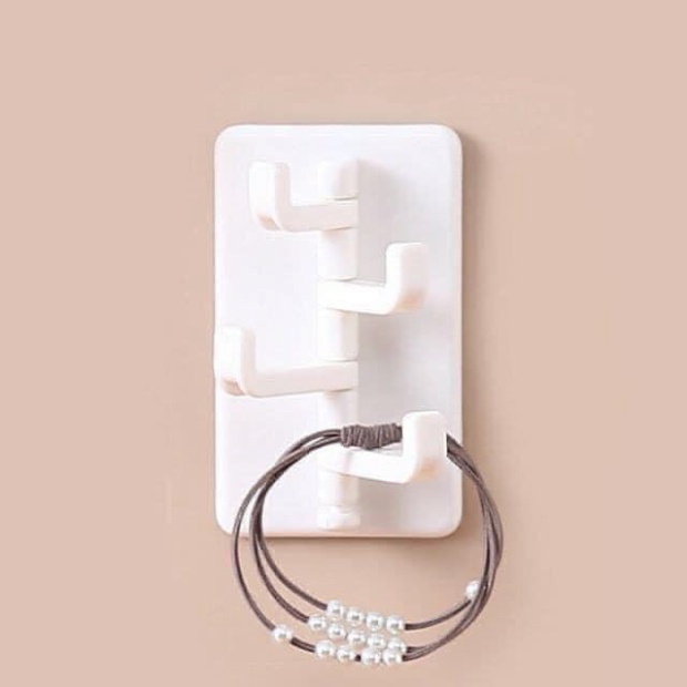 MÓC TREO ĐỒ DÁN TƯỜNG 4 NHÁNH ĐA NĂNG