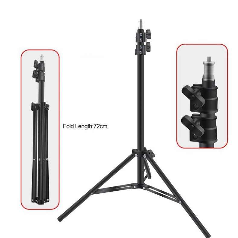 Giá đỡ điện thoại 3 chân dùng để chụp ảnh, livestream, quay tiktok tiện lợi chắc chắn cao 70cm-2m1