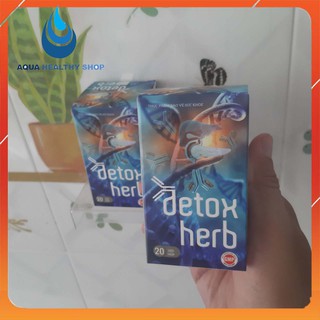 VIÊN UỐNG DETOXHERB - Diệt Ký Sinh Trùng Thanh Nhiệt Giải Độc Mát Gan Hơi Thở Thơm Mát - Chính Hãng Hộp 20 Viên