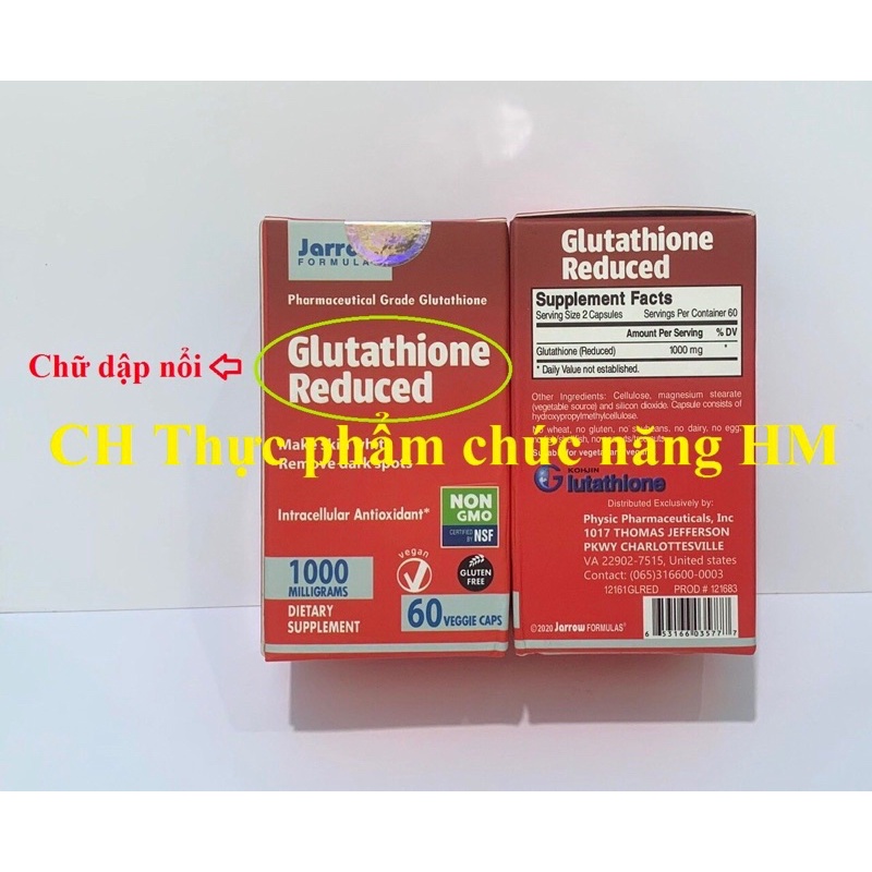 Viên uống hỗ trợ trắng da Glutathione 1000mg
