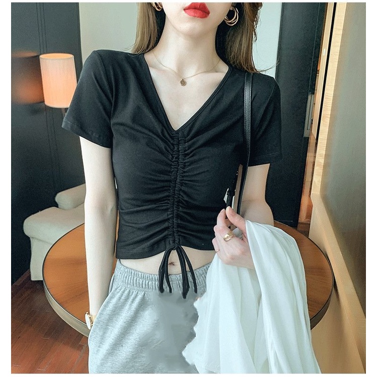 áo croptop nữ rút dây xinh xắn sexy