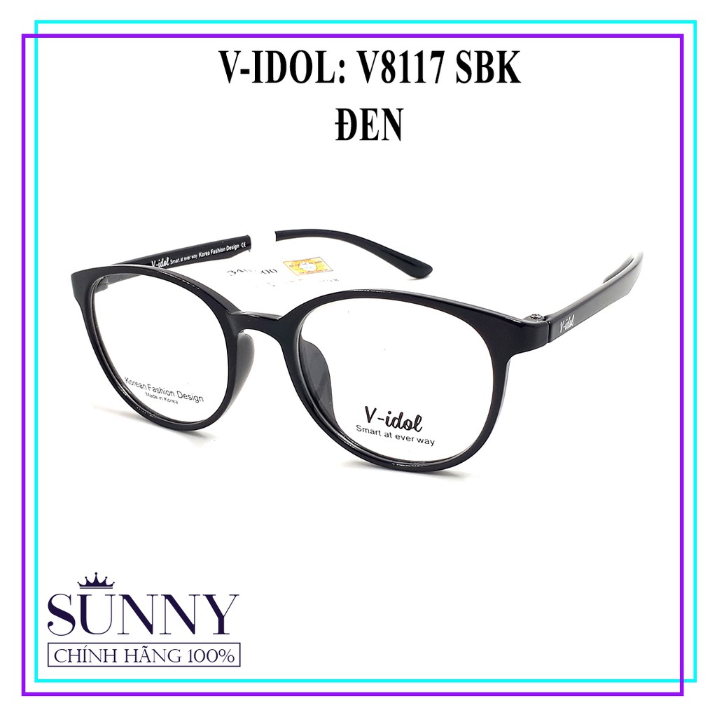 V8117 gọng kính V-idol chính hãng, thiết kế dễ đeo bảo vệ mắt