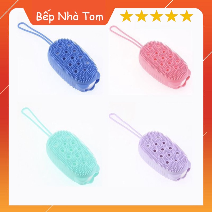 [HOT] Bông Tắm Silicon Có Gai, Bông Tắm Chuột Massage, Tạo Bọt Gai Mềm Tẩy Tế Bào Chết Hiệu Quả