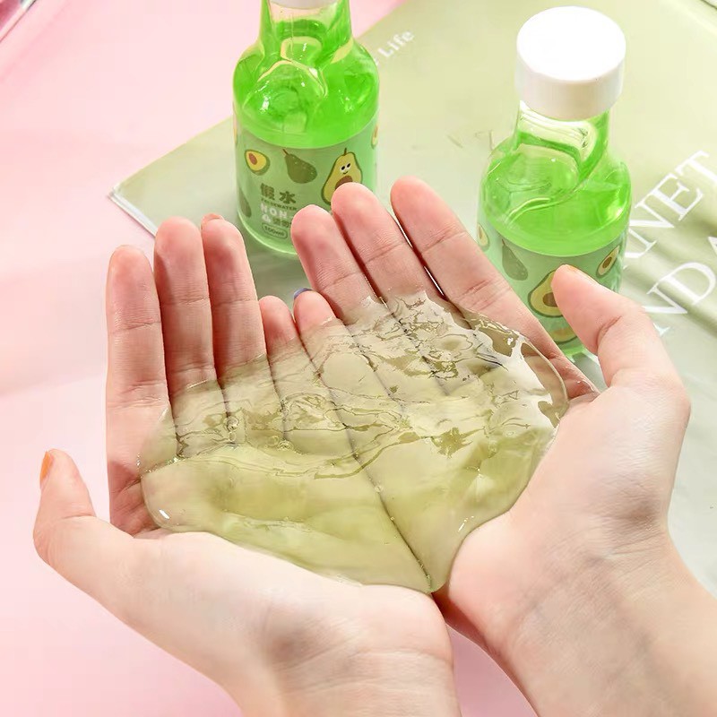 Slime Lỏng Chai Nước Bơ - Đồ Chơi Giảm Stress