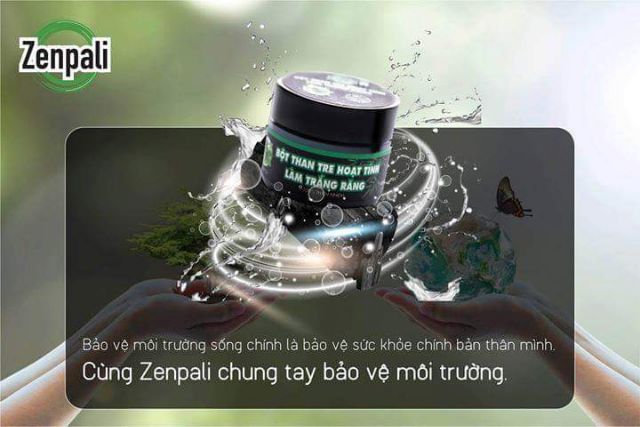 Bột trắng răng than tre hoạt tính zenpali