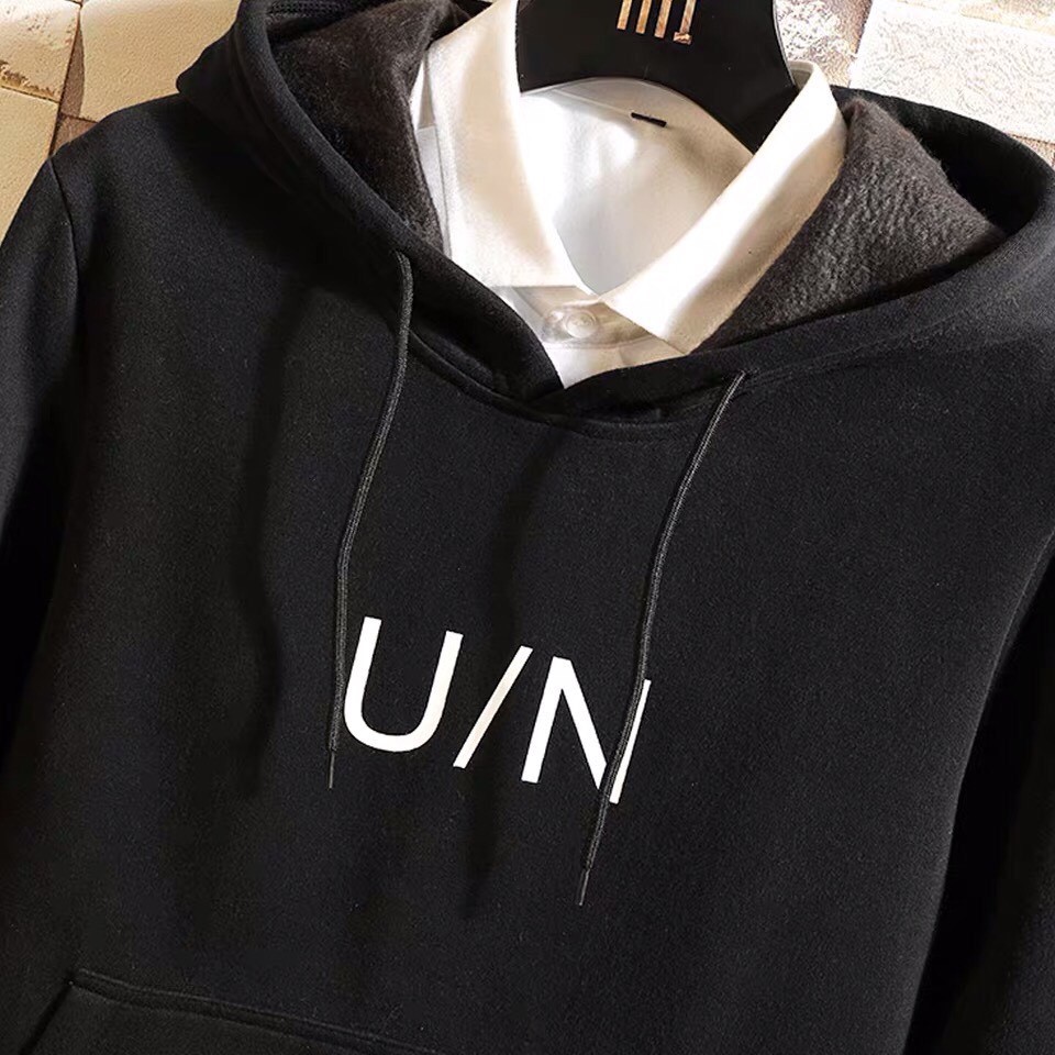 [Video + ảnh thật] Áo Hoodie đen phối chữ Classic