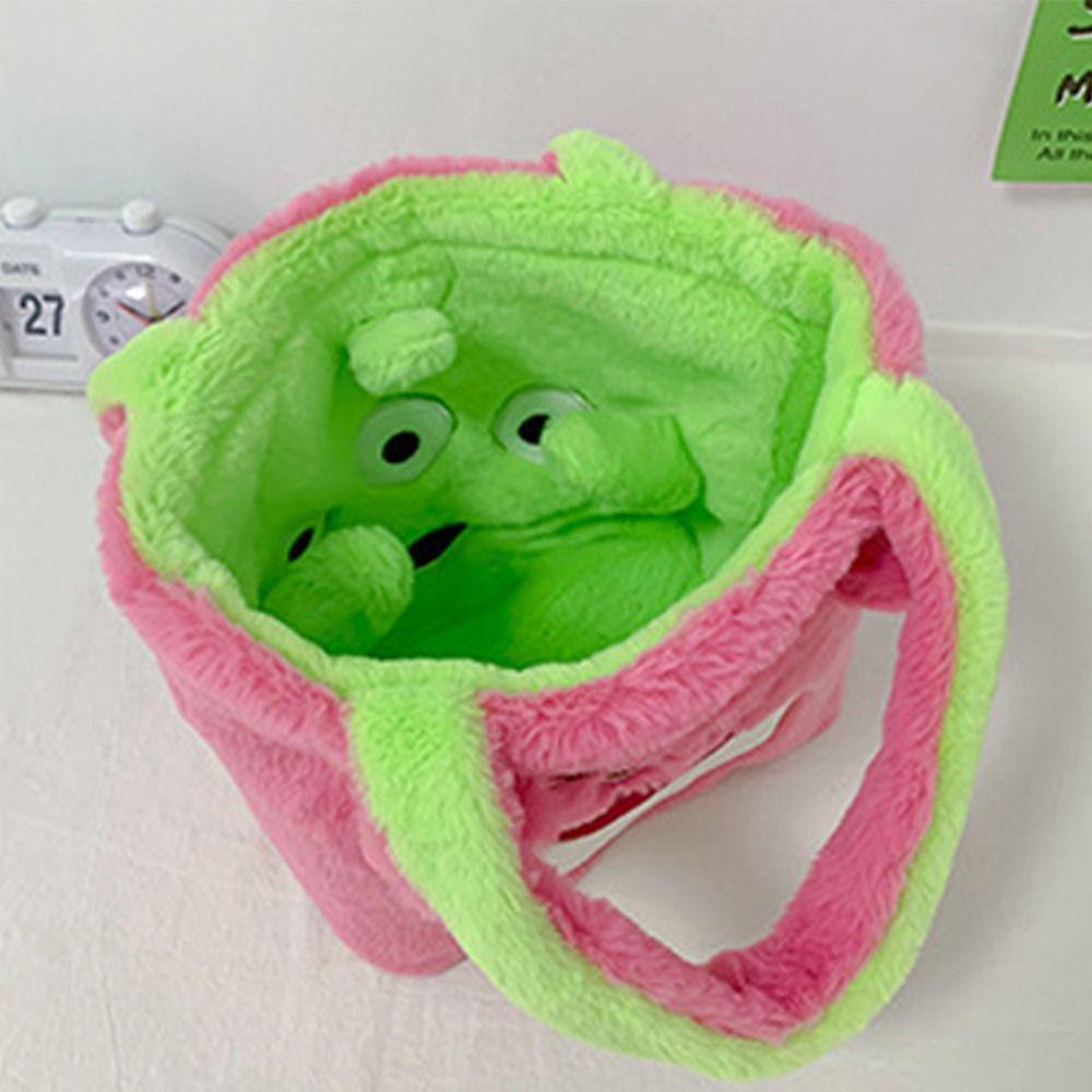 Túi Xách Cỡ Lớn Hai Mặt Hình Gấu / Người Ngoài Hành Tinh / Người Ngoài Hành Tinh Nhồi Bông Cho Nữ