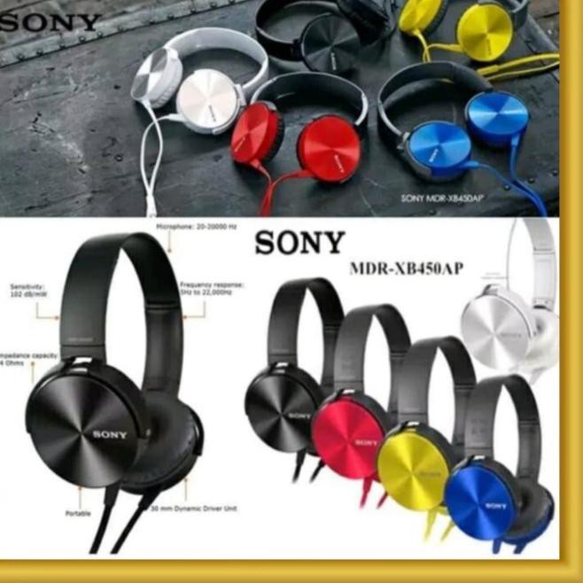 Tai Nghe Chụp Tai Sony Mdr Xb450 Xb-450 Chất Lượng Cao