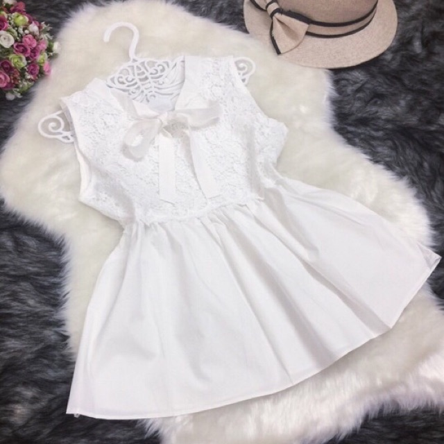 Áo Peplum Phối Ren Quãng Châu