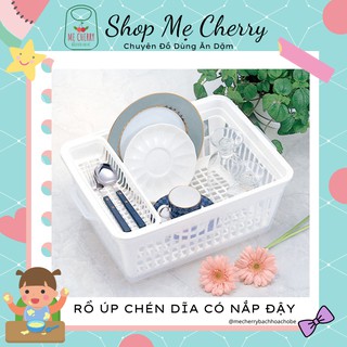 Rổ úp chén dĩa có nắp đậy Inomata Nhật