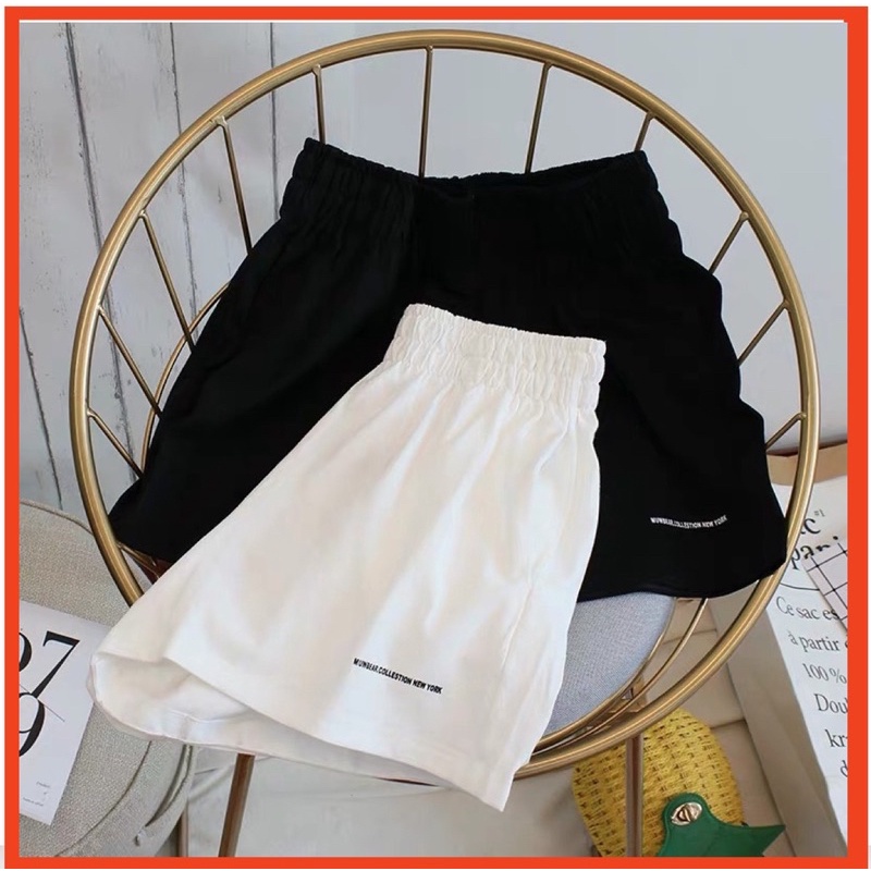 Quần đùi nữ , Quần short thêu gấu hàn quốc