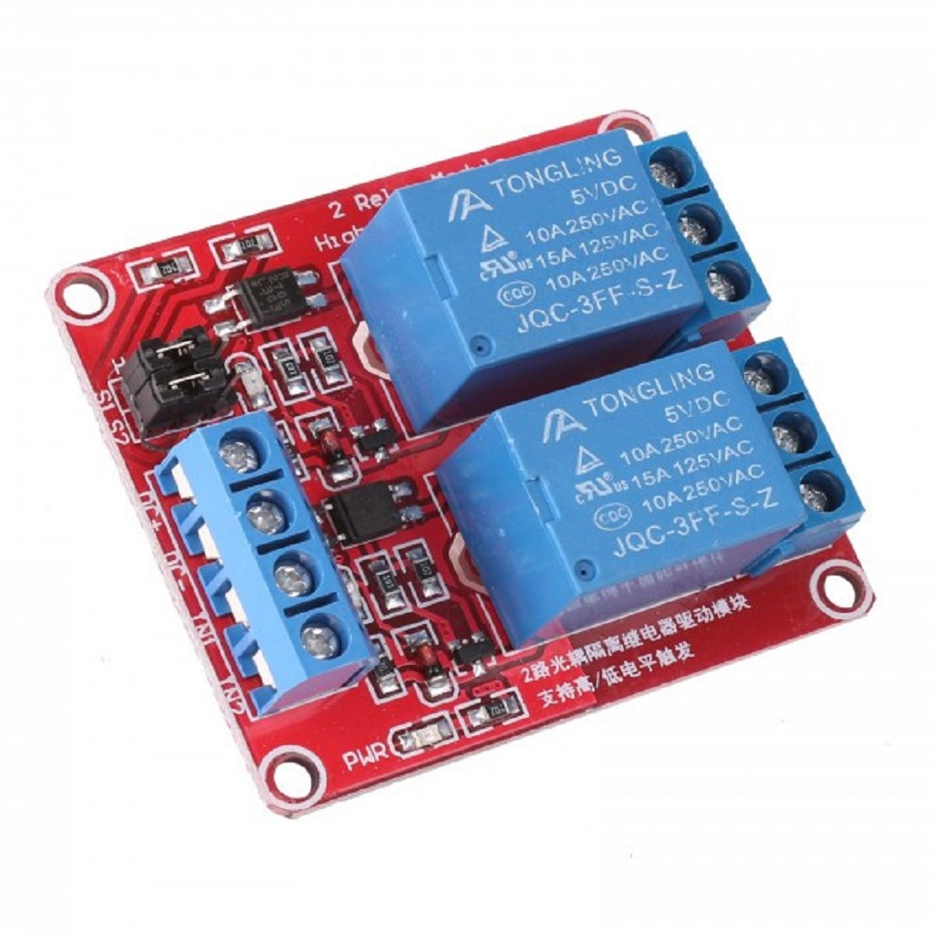 Module Relay 5V 1/ 2/ 4 kênh cách ly opto, tùy chọn mức kích High/Low 10A
