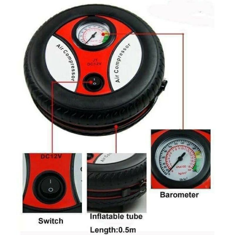 BƠM Ô TÔ TRÒN MINI TIỆN LỢI