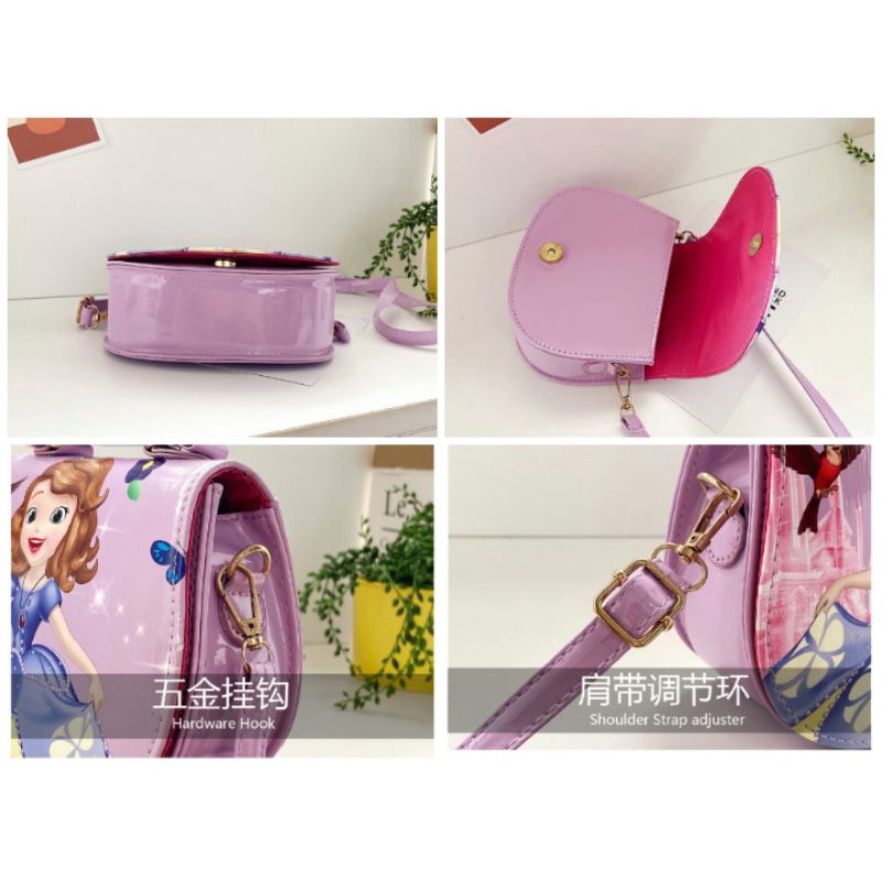 Túi Xách Đeo Vai Công Chúa Elsa Đáng Yêu Thời Trang Cho Bé Gái
