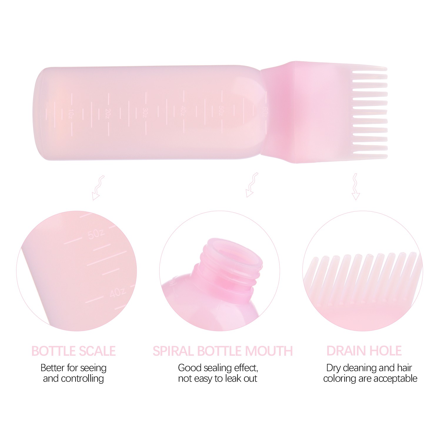 (Hàng Mới Về) Bình Đựng Thuốc Nhuộm Tóc Có 6 Màu Chuyên Dụng