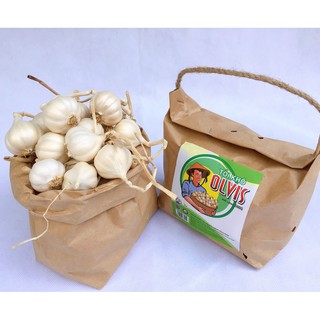 Tỏi Lý Sơn OLVIS bịch giấy 500G - Đặc sản Lý Sơn chính gốc.