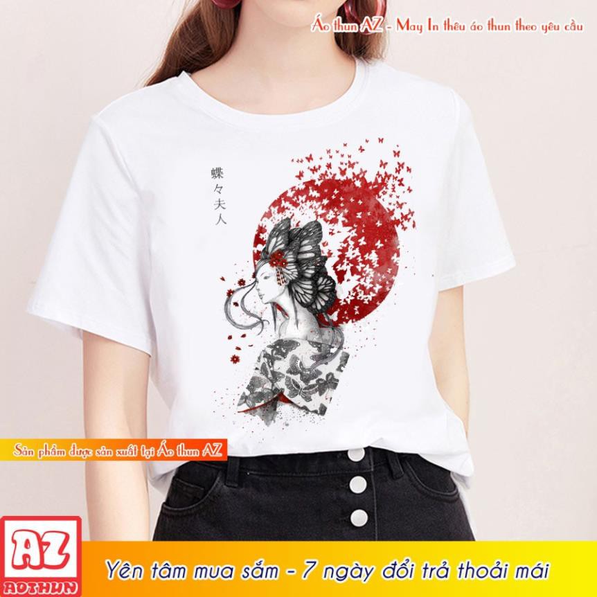 Áo thun Nam Nữ in hình Geisha Phong cách Nhật Bản độc đáo M1583