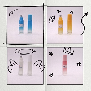 Chai thủy tinh bi lăn màu 5ml 10ml cao cấp chiết nước hoa tinh dầu