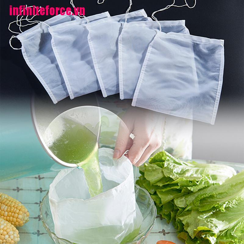 Túi Lưới Nylon Lọc Trà Sữa / Sữa / Rượu / Trái Cây Có Thể Tái Sử Dụng